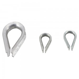 Pole line hardware galvanized steel U clevis shackle/Galvanized Stamped Steel Hot Dipped metal thimble