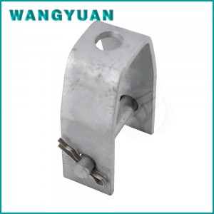 Spoles izolatora kronšteins Clevis kronšteins Augstas kvalitātes karsti cinkots izolators D dzelzs standarta Wangyuan sudraba ZHE