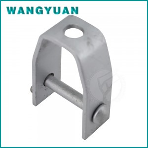 Spool Insulator Bracket Clevis Bracket အရည်အသွေးမြင့် Hot Dip Galvanized Insulator D Iron Standard Wangyuan Silver ZHE