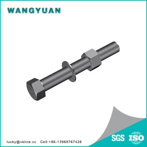 Screw nut with full thread   Stainless steel bolt and nut and washer